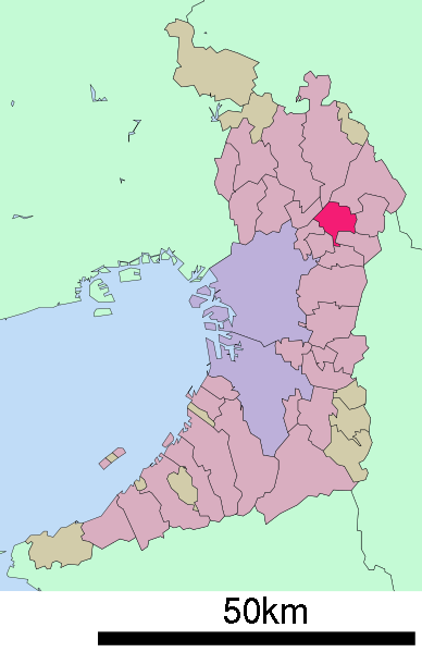 寝屋川市　位置図