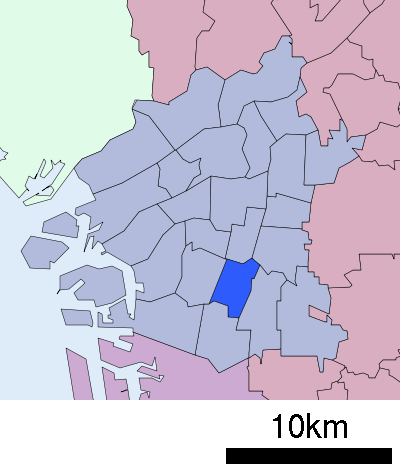大阪市阿倍野区 位置図