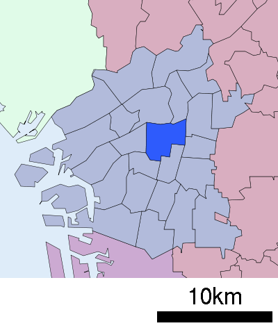 大阪市中央区 位置図
