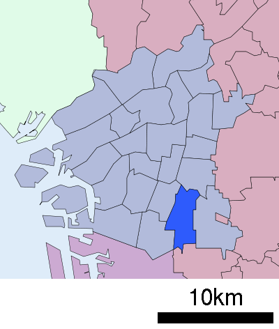 大阪市東住吉区 位置図