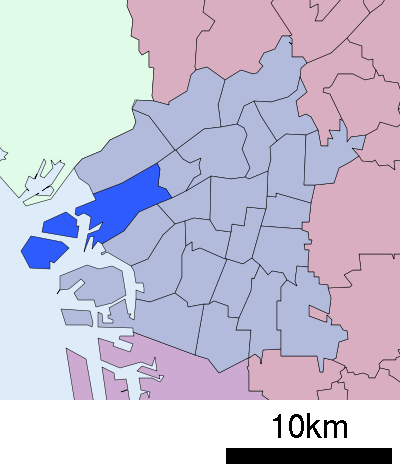 大阪市此花区　位置図