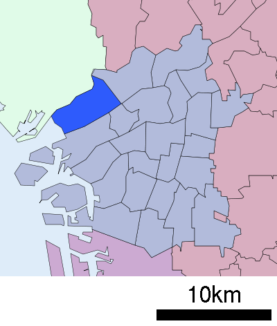 大阪市西淀川区 位置図