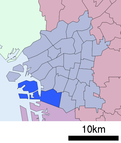 大阪市住之江区　位置図