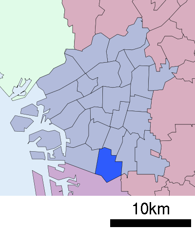 大阪市住吉区 位置図