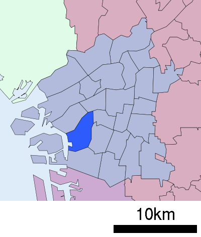 大阪市大正区　位置図