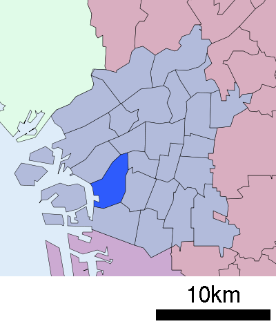 大阪市大正区 位置図