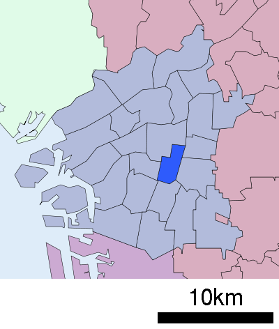 大阪市天王寺区 位置図
