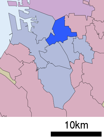 堺市北区　位置図
