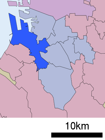 堺市西区　位置図