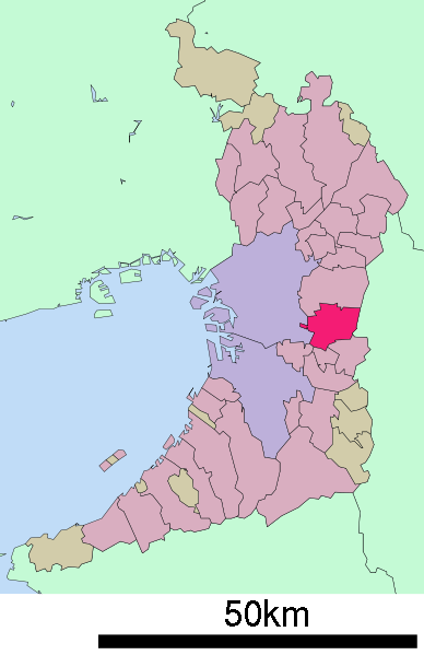 八尾市　位置図